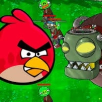 Angry Birds Fighting Zombies