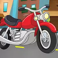 كارتون دراجة نارية بانوراما