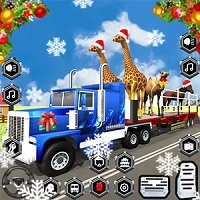 christmas_animal_transporter_truck игри