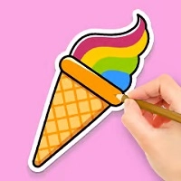 coloring_book_rainbow_ice_cream ألعاب