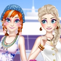 elsa_and_anna_spring_break Ойындар