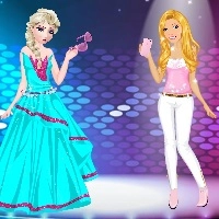 elsa_vs_barbie_fashion_contest 游戏