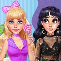 fashion_battle_pink_vs_black Игры