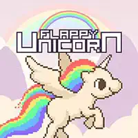 Flappy Unicorn skærmbillede af spillet