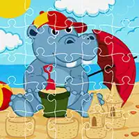 Hippo Jigsaw екранна снимка на играта