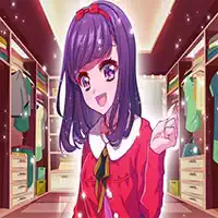Kawaii High School Fashion - Cambio De Imagen De Anime captura de pantalla del juego