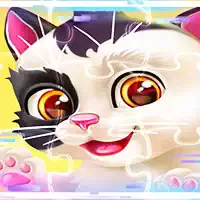 子猫のジグソー パズル ゲームのスクリーンショット
