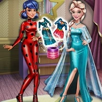 ladybug_and_elsa_dress_up Giochi