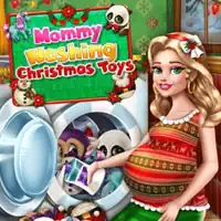 mommy_washing_christmas_toys Игры