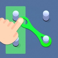 ゴムバンドを移動させて：論理パズル