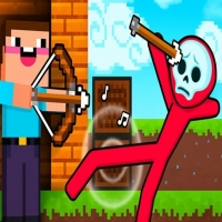 Нооб нумчны тэмцэл Stickman зомбитай: зомби буудагч