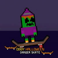 Obby Halloween Peligro Patín