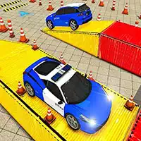 Jogos De Estacionamento De Carros De Polícia Multinível captura de tela do jogo