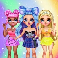 rainbow_girls_dress_up_challenge Oyunlar