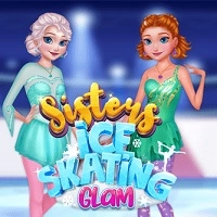 sisters_ice_skating_glam بازی ها