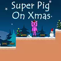 Super Pig on Xmas game screenshot