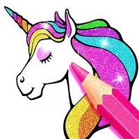 Buku Mewarnai Unicorn dengan Glitter