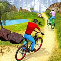 Uphill Offroad Bicycle Rider