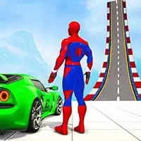 zigzag_car_spiderman_racer_-3d Ойындар