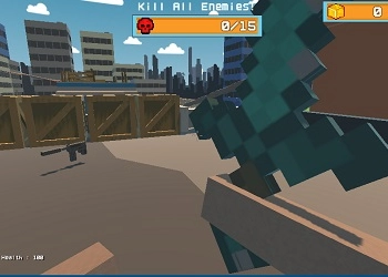 Amerikanischer Blocksniper Online Spiel-Screenshot