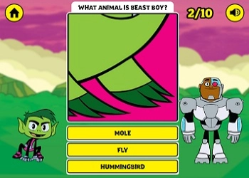 El Quiz De Animales De Beast Boy captura de pantalla del juego