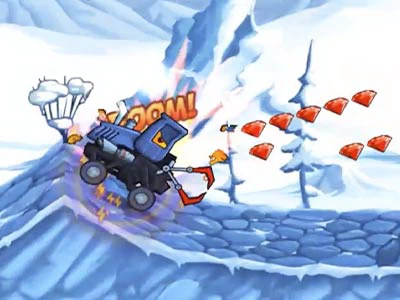 Car Eats Car : Aventure Hivernale capture d'écran du jeu