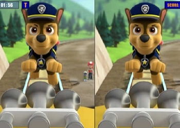 Jacht op de Verschillen van Paw Patrol schermafbeelding van het spel