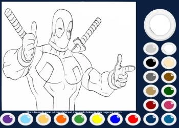 Deadpool Coloring თამაშის სკრინშოტი