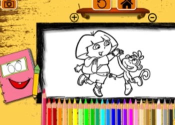 Dora Coloring Book ພາບຫນ້າຈໍເກມ