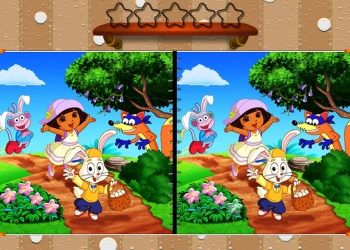 Dora Hyvää Pääsiäistä Huomaa Ero pelin kuvakaappaus