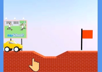 Teken een auto op de weg schermafbeelding van het spel