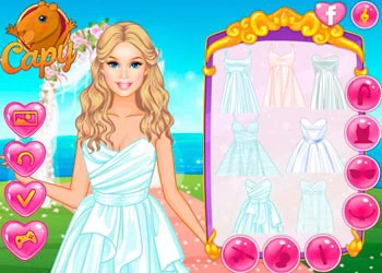 Vista Sua Barbie Para Um Casamento captura de tela do jogo