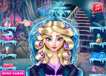 Elsa Makeover Spa game screenshot