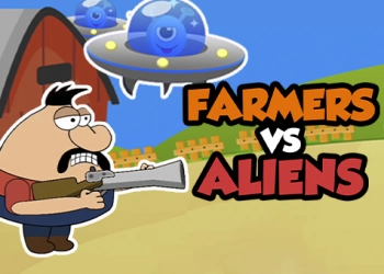 Fazendeiros Vs Alienígenas captura de tela do jogo