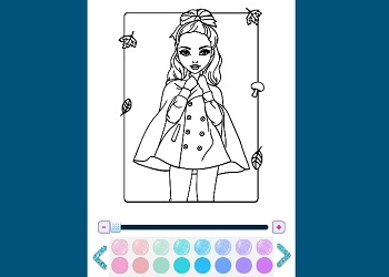 Libro De Colorear De Moda Con Brillo captura de pantalla del juego