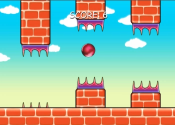 Palla Rossa Flappy screenshot del gioco