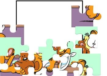 Garfield-Puzzel schermafbeelding van het spel