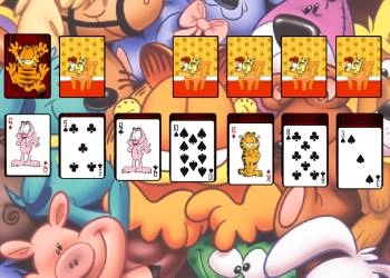 Garfield Πασιέντζα στιγμιότυπο οθόνης παιχνιδιού