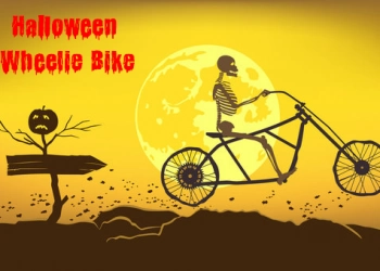 Halloween Fiets met Wieltjes schermafbeelding van het spel