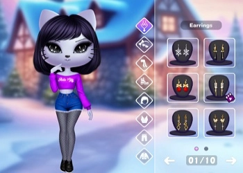 Kitty Squad Winterbekleidung Spiel-Screenshot