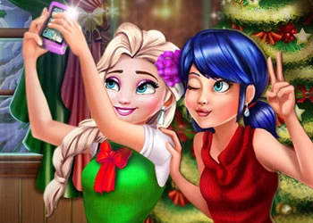 Coccinelle Et Elsa Selfie De Noël capture d'écran du jeu