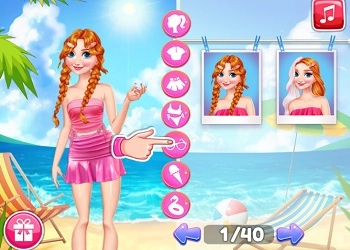 Malibu-Vibes Prinzessin Im Urlaub Spiel-Screenshot