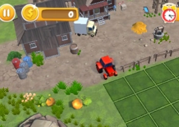 Simulatore Di Agricoltura Moderna Con Trattore E Trebbiatrice screenshot del gioco