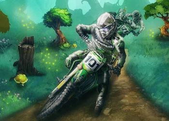 Desafio Floresta De Motocross 2 captura de tela do jogo