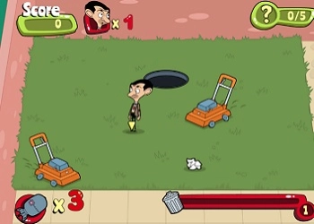 Mr. Bean Spiele: Hinterhof-Müll Spiel-Screenshot