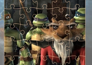 Ninja Teknősök Képes Puzzle játék képernyőképe