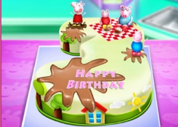 粉红猪小妹生日蛋糕烹饪 游戏截图