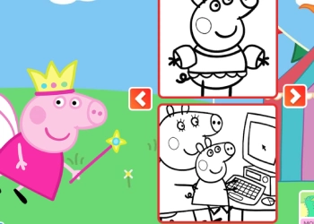 Peppa malac színezőkönyv játék képernyőképe