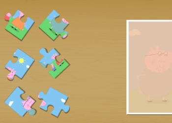 Puzzle Prasátka Peppa 2 snímek obrazovky hry