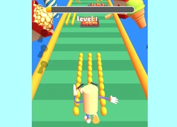 Popcorn Laufen 3D Spiel-Screenshot